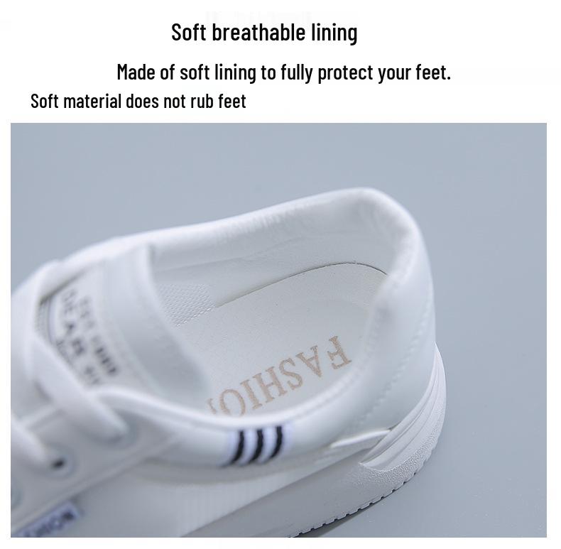 Women's White Mesh Running Shoes - Spring/Summer 2025: Versatile, Casual, Breathable, Lightweight.