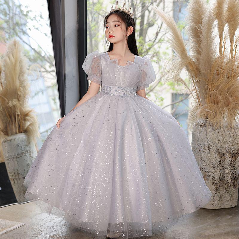 Girls' Elegant Princess Dress for Weddings, Birthdays, and Performances