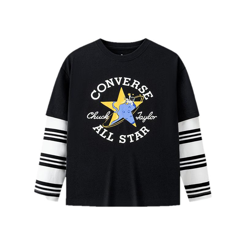

Converse Unisex Kids Color Block Long Sleeve T-Shirt L