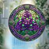 Apanhador de Sol para Jardim com Nó Celta, Arte Circular em Acrílico para Pendurar na Janela, Decoração de Parede para Casa, Varanda, Pátio, Loja, Presentes, Quatro Estações