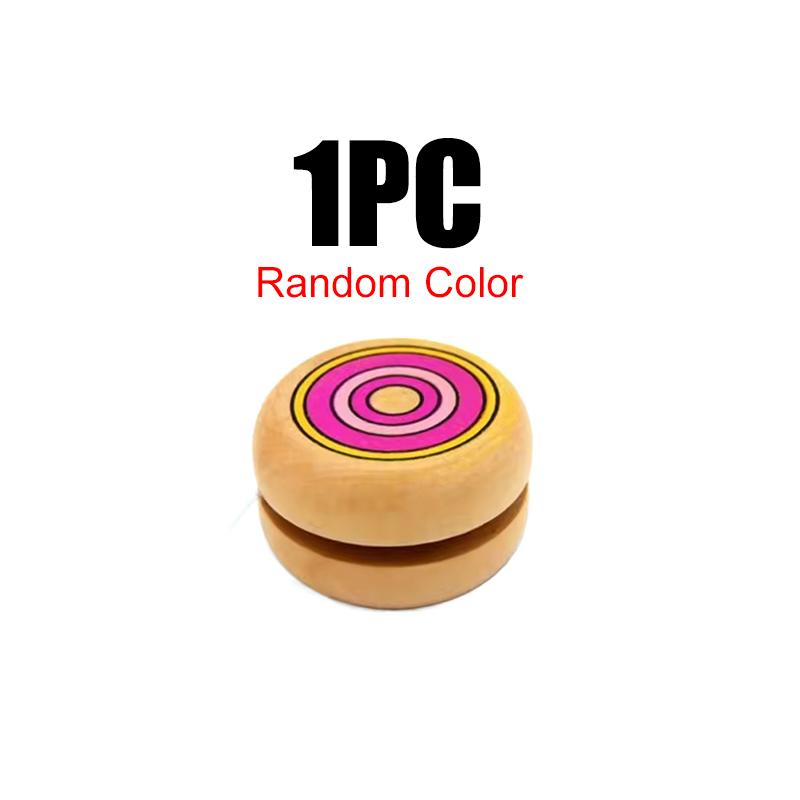 

1-3PCS/Pack Random Color Circular Pattern Wooden Yoyo Ball Beginner Favors Balanced Training Balls Party Games Exercise Gift ZYF