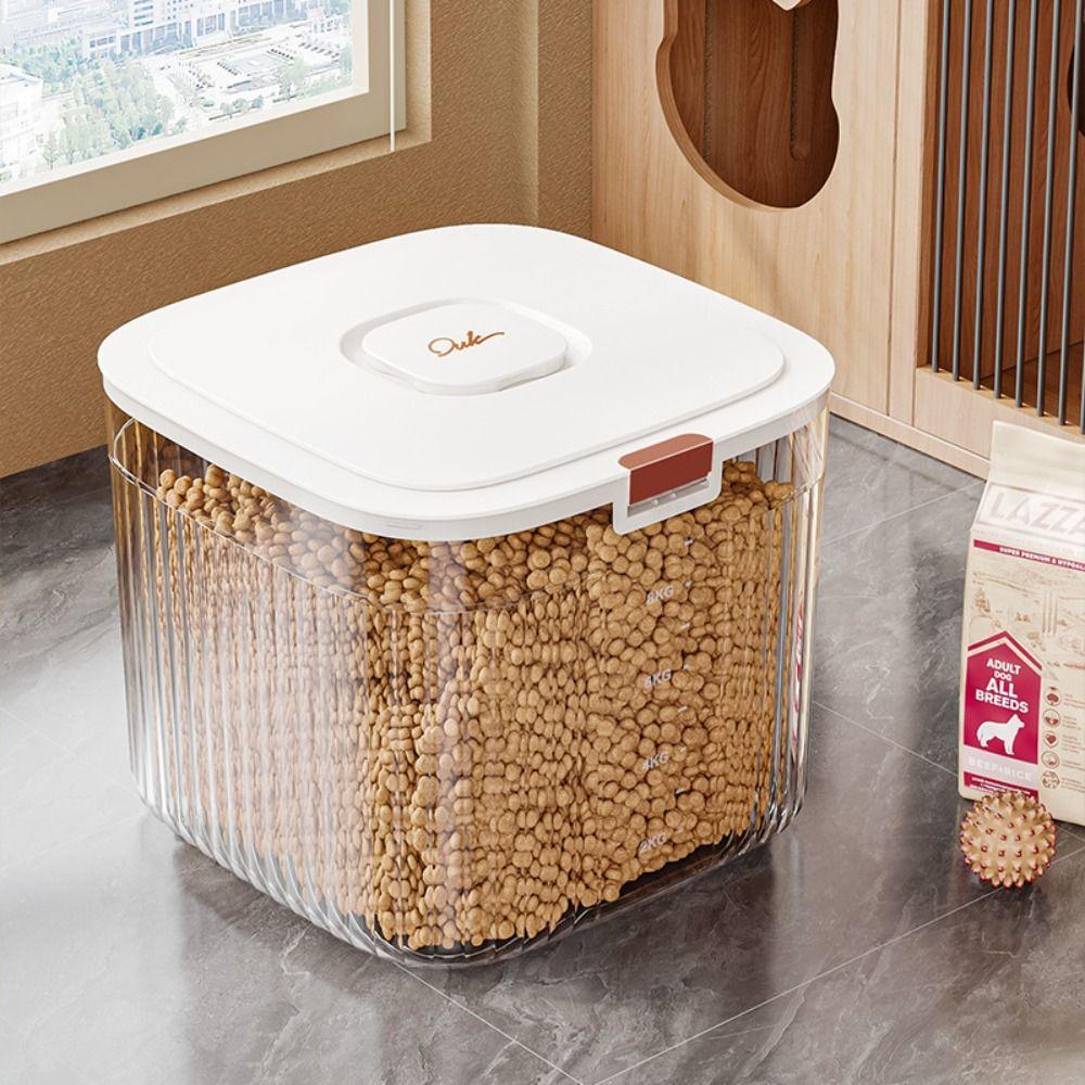Sealed Cat Dry Food Box Flip Cover Pet Food Storage Barrel Dog Food Storage Container  Rice Storage