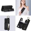PU Leather Ring Zipper Wallet with Card Holder Phone Case for Samsung Galaxy Z Fold 6 5 4 3 Fold6 Fold5 Fold4 5G Kickstand Cover