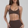 Set Sutien Sport Yoga Cu Bureți Detașabili Pantaloni Largi Talie Înaltă Pantaloni Scurți Femei Antrenament Fitness Dans
