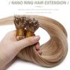 Ludzkich włosów Prosto Nano Ring Przedłużanie włosów 1g/sztuka 50g/paczka 45/50/55/60cm