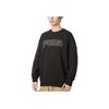 Puma Buchstabenaufdruck Lässiges Atmungsaktives Sport-Sweatshirt mit Rundhalsausschnitt für Herren Sweatshirt Schwarz 623427-01