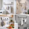 ANDWINT Kitchen Tool Hooks, 60cm Wide, Suction Cup Organizer, No Drilling Required, Strong, Rust-Resistant, No Marks, No Tools Required, Fits Knives,