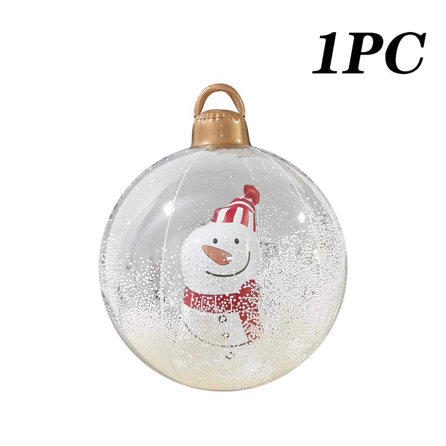 

2026 Outdoor Christmas Light Up Balloons Santa Snowman Xmas Tree Holiday Party Yard Garden Festive Decorations No Shine&60CM