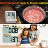 Digital Barbecue Meat Thermometer for Oven Thermomet with Timer Meat Probe Cooking Kitchen Thermometer for Meat Food Thermometer
