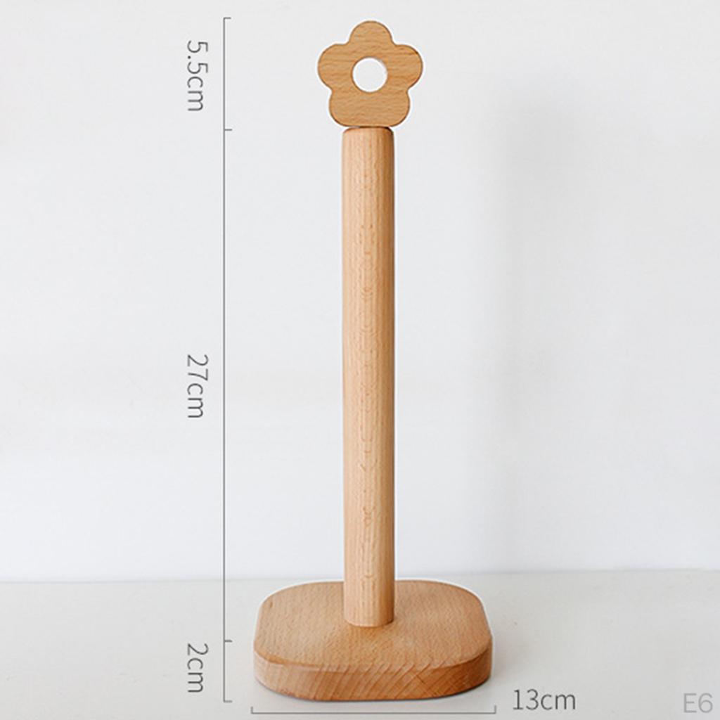 Beech Paper Towel Stand Punch- Standing Movable shaped Floor