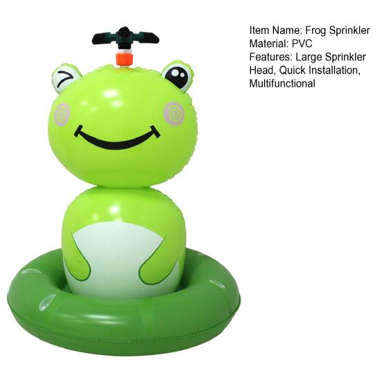 Water Sprinkler for Kids Inflatable Frog Sprinkler Family Gathering Water Game Summer Kids Water Play Toy