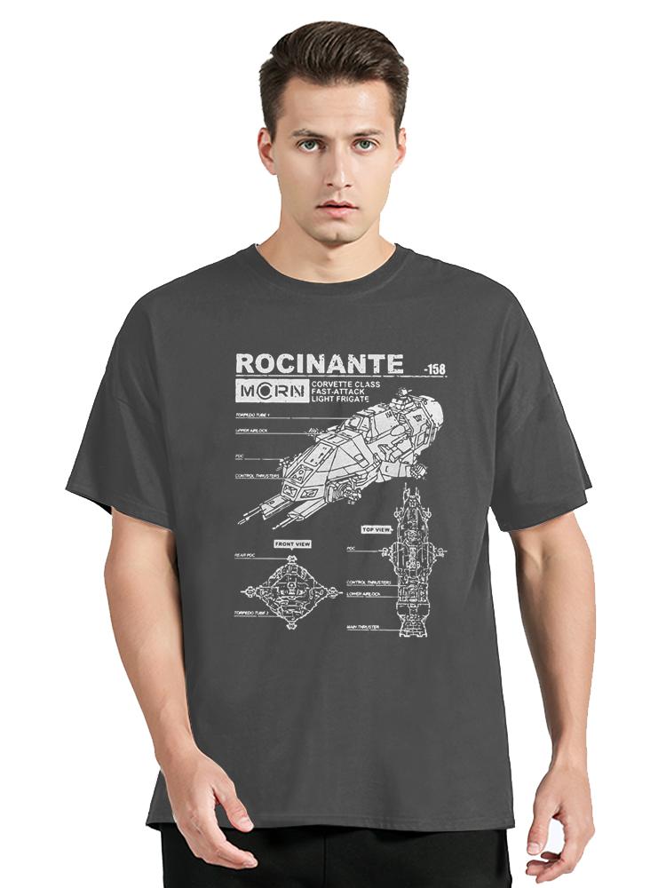 Rocinante Specs The Expanse Men's Tops T Shirt Mcrn Fashion T-Shirt Harajuku Manga TShirt Cotton Clothing Oversized