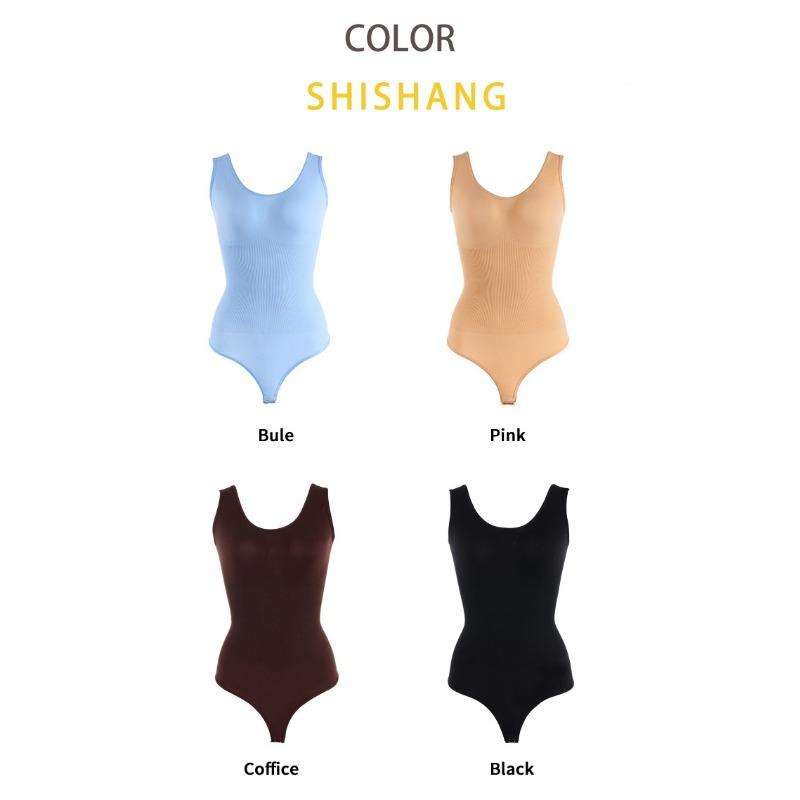 Plus Size Women Seamless Full Body Tummy Control Shapewear Bodysuit