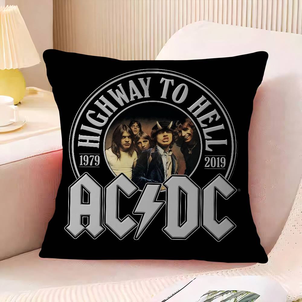 

Рок ГРУППА A-AC-D-DC Наволочки Мультяшный Диван Декоративный Дом Двусторонняя Печать Короткий Плюш Милая Наволочка 16x16Inch