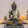 New Limited Edition 25 Centimetre Meditating Sitting Buddha Idol Statue showpiece Home Decor Decoration Items for Living Room and Gifts