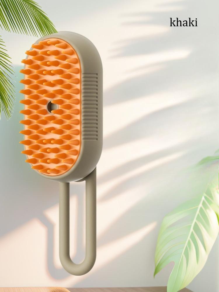 Cat and dog pet electric spray massage pet comb, one-button spray, anti-flying hair comb, bath brush, hair removal  pet grooming comb