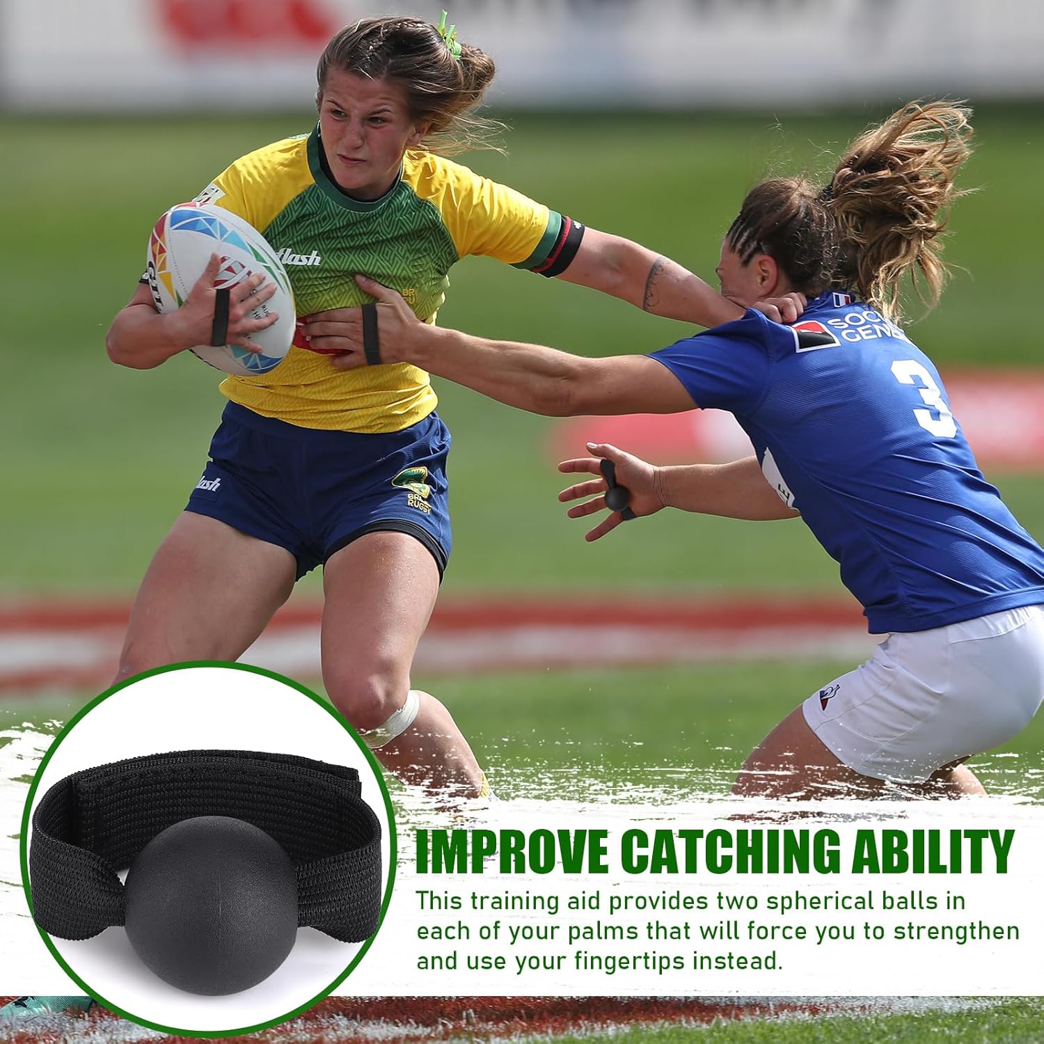 4 шт. Тренажерный ремешок для ловли американского футбола — фото 6