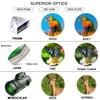 80x100 Monocular Telescope Portable With Tripod Mobile Phone Clip ,bird Watching, Camping And Hiking