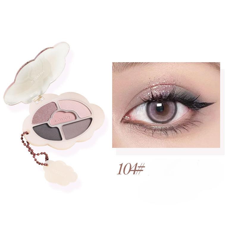 Fard de pleoape Yunduo în cinci culori, mat sidefat, anti-transpirație, de lungă durată, paletă de fard de pleoape de Halloween