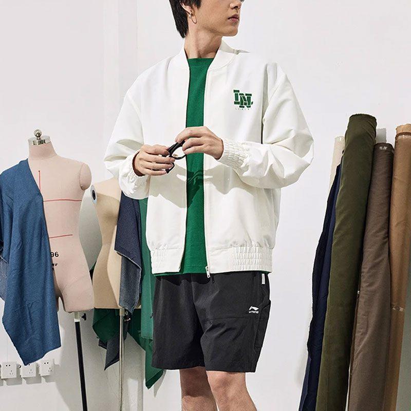 Li Ning China Kulturkollektion Jacke Herren Elfenbein AJDT361-1