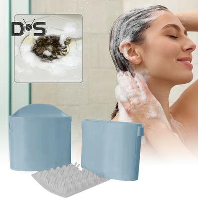 Hair Collector Wall Mounted Hair Collection Box Reusable Hair Collector with Suction Cup for Bathroom Shower Bathtub Wall