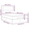 VidaXL Cadre de lit ottoman avec matelas noir 120x200cm tissu 3314164