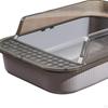 Cat Litter Box Kitten Pan Large Semi Enclosed Sandbox with High Side Durable Open Top Pet