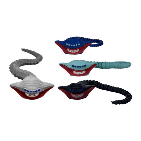 Juguete de Animal Marino Impreso en 3D Criatura Marina de Terror Figurita con Articulaciones Móviles Modelo Articulado de Depredador Oceánico Mítico Adorno de Decoración