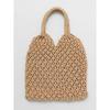 Hawaiian Bag Mesh Tote Bag Mesh Bag Net Bag Ami Bag Knitted Net (White/Beige) Stylish Cute Hawaii Resort Sea Beach Fashion (Sea Ami)
