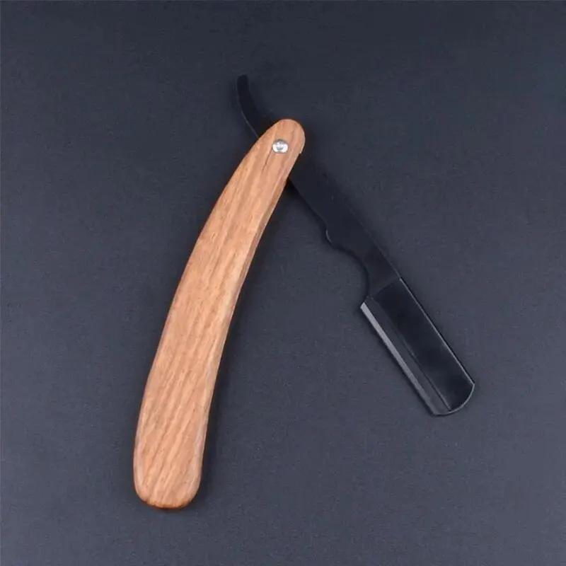 

Бритва для бороды Палисандр Складная Нержавеющая сталь Бритва для бороды Бритье лица Портативная Складная бритва для мужчин