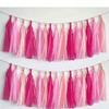 1Set Blue /Pink/Green/Champagne Tissue Tassel Party Garland Banner for Party Decoration, Birthday Decoration