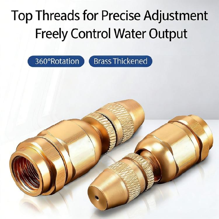 Ergonomic Brass Sprayed Nozzle With Adjustable Flows For Comfortable Gardening And Farming Horticulture Applications