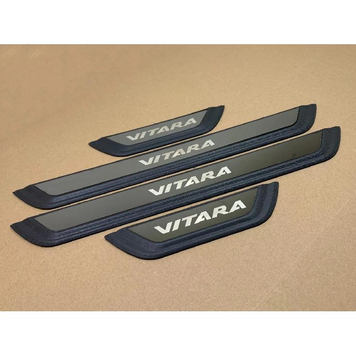Для Suzuki Vitara 2015 2016 2017 2018 - 2024 Накладки на пороги Защитные накладки на пороги Защитные накладки на пороги Защита накладки на пороги Накладки на педали Автоаксессуары чёрный