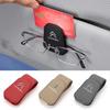 Fashion Car Sun Visor Glasses Clip Eyeglasses Storage Holder For DS3 DS4 DS5 DS6 C1 C2 C3 C4 C5 C6 C8 Auto Accessories