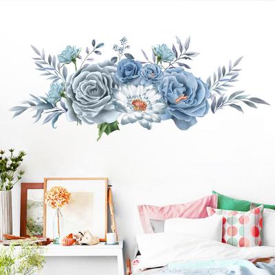 Living Room Wall Sticker Moistureproof Mural Peony