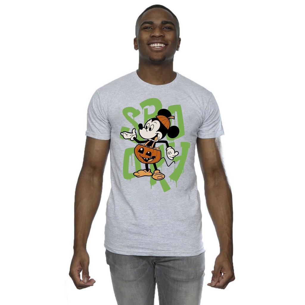 Disney Mens Spooky Mickey Mouse T-Shirt