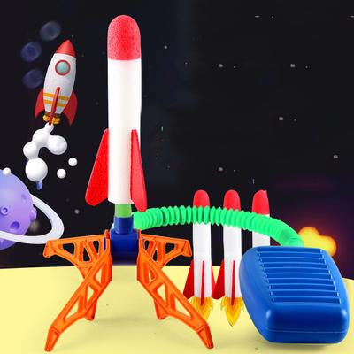 Lanceur de fusée pour enfants Pompe à pied Puissance Air comprimé Piétiner Jeux familiaux d'extérieur Fusée éclairante Cadeaux d'anniversaire Jouets de sport pour enfants
