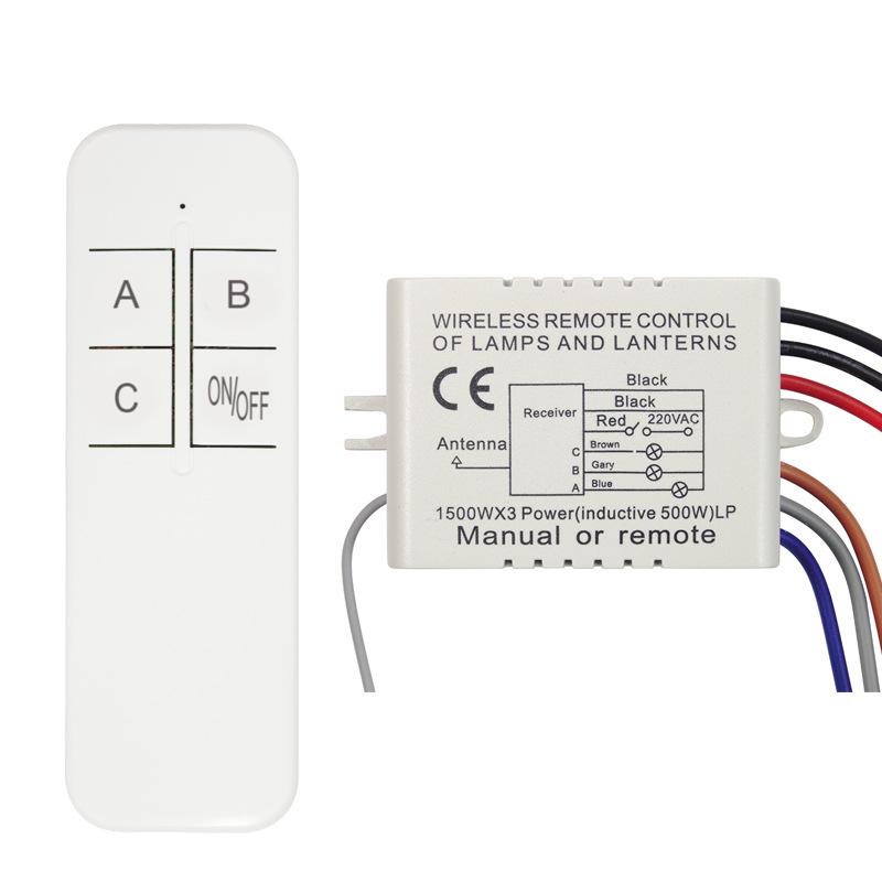 

220V Wireless Remote Control Light Switch for LED/Ceiling/Incandescent Lamps