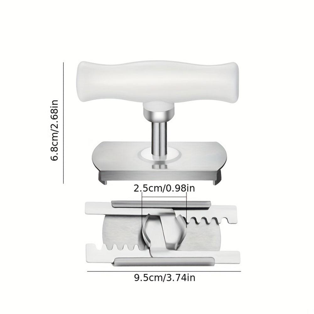 

1pc Adjustable stainless steel can opener, multifunctional kitchen nut and bolt, rotating extendable bottle and can opener