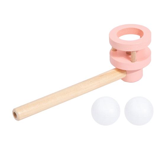 huaqianguhh Kids Floating Ball Blow Toy, Suspension Blowing Wooden Pipe for Lung Capacity Training, Educational Toy Boys Girls