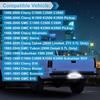 LED License Plate Light Lamp Assembly Compatible With 1988-1999 Chevy C1500 K1500 Silverado Sierra Pickup Tahoe Yukon Blazer S10 Sonoma S15 Chrome