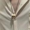 Unisex Skull Accessory Set Skull Necklace Stylish Keychain Drop Earrings Skull Jewelry Set Resin Texture for Halloween