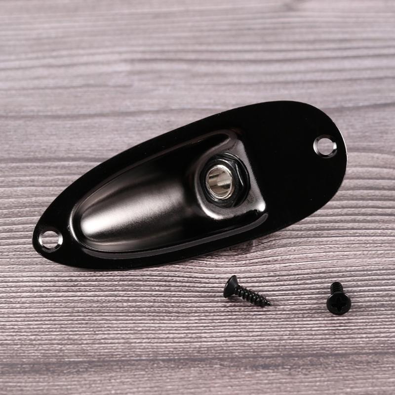 Heavy Duties Guitar Input Output Plate With Rotation Resistant Washer Mounting Screws Set For Stability And Durability