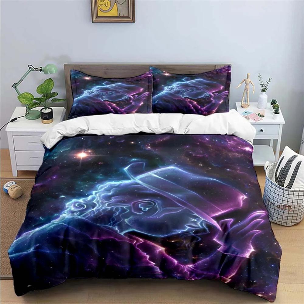 Exquisite Fashion M-Michael-Jackson Printing Bedding Set Duvet Cover Comforter Bed Youth Kids Girl Boys Birthday Gift
