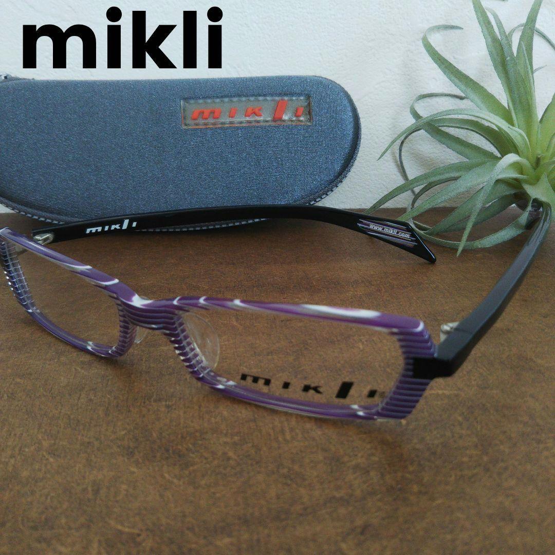 Used mikli border color cell square glasses