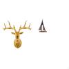 Boho Resin Deer Head Wall Sculpture And Sailing Boat Statue Decorative Art Figurine for Office