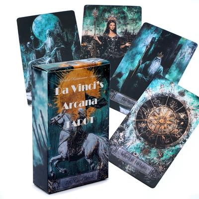 Pachet Tarot Arcana Da Vinci Lucrat Manual Cărți de Artă Mistică Set pentru Citiri Intuitive Ghidare Spirituală