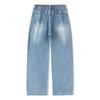 Herren Vintage Distressed Gewaschene Lockere Straight-Leg Denim Jeans