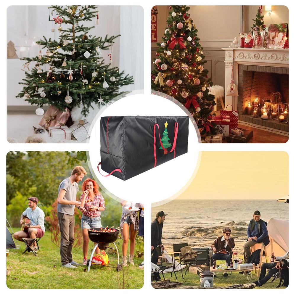Christmas Tree Storage Bag,Fits Up 7.5 Ft Christmas Tree Durable 210D Oxford Holiday Storage Bag Foldable for Xmas Decor Storage