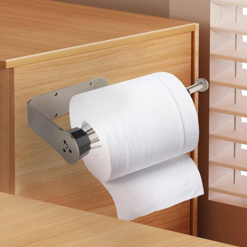 Wall Mount Paper Towel Holder Stainless Steel Damping Paper Towel Holder Metal Paper Towel Holder Under Cabinet Paper Towel Bar